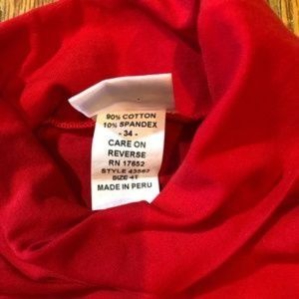3/$20 Florence Eiseman Floral Turtle Neck Blouse - Picture 8 of 9